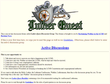 Tablet Screenshot of lutherquest.org